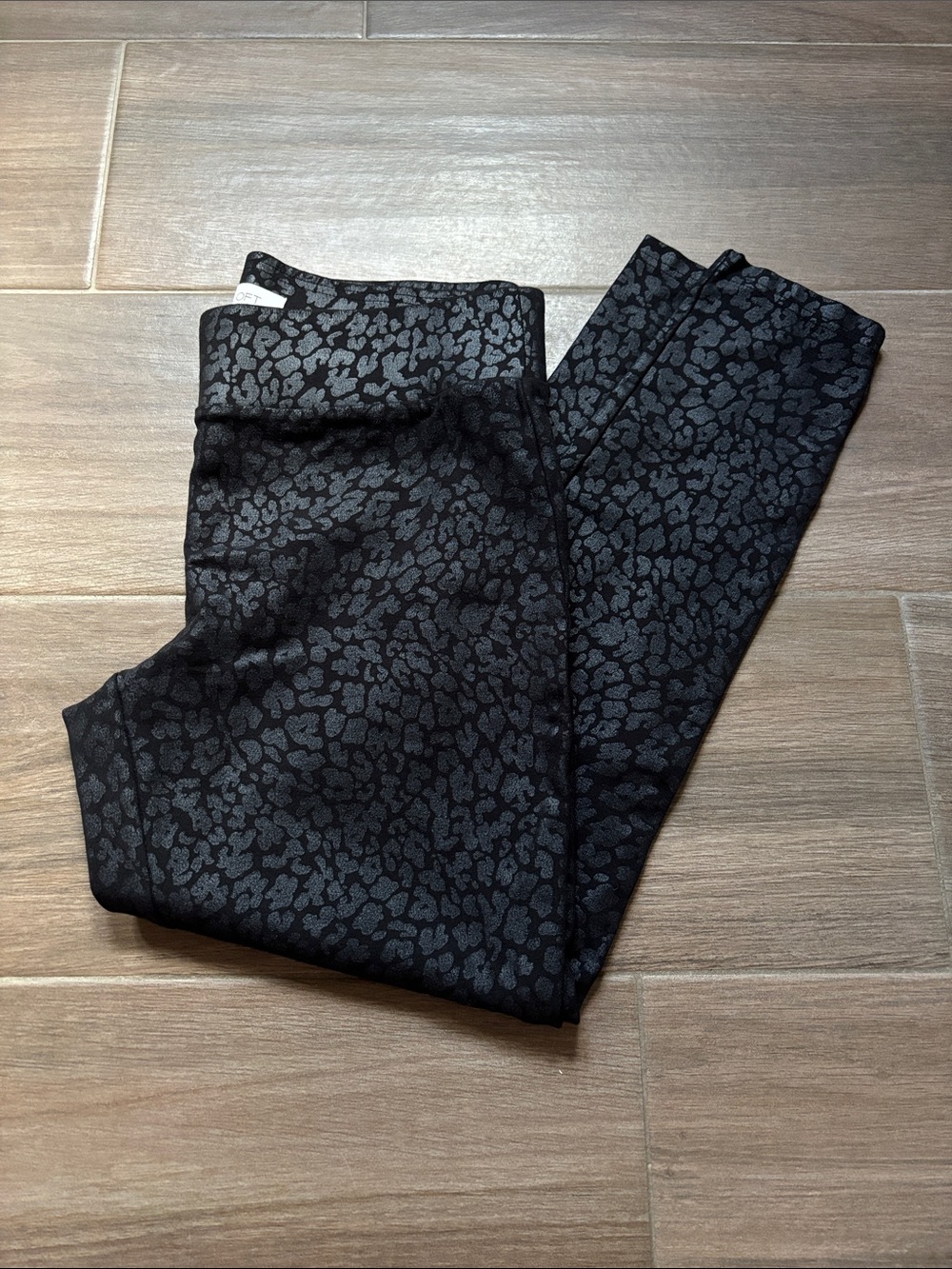 Women’s Black Patterned Cheetah Pants Trousers